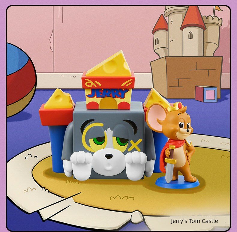 Фигурка «Замок Джерри и Тома» POP MART Tom and Jerry Funny Park, подтвержденный короб