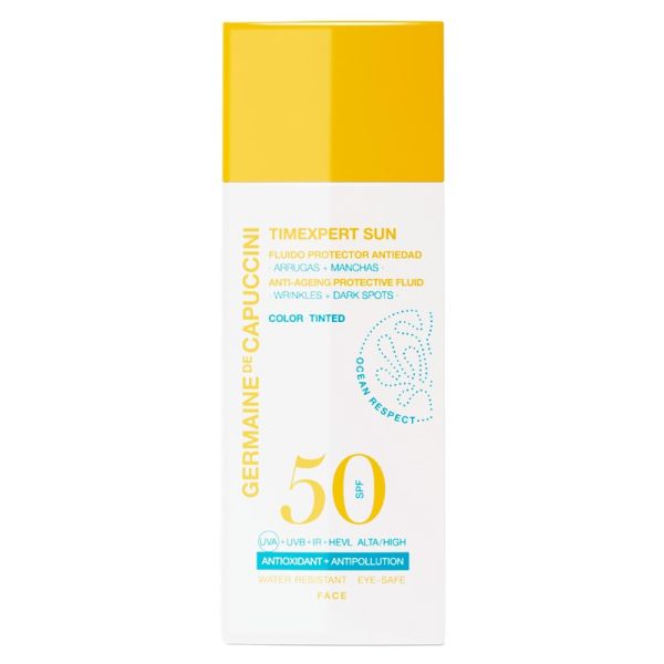 TIMEXPERT SUN ANTI - AGEING PROTECTIVE FLUID 50+ COLOR TINTED Эмульсия солнцезащитная для лица с тонирующим эффектом 50 мл.