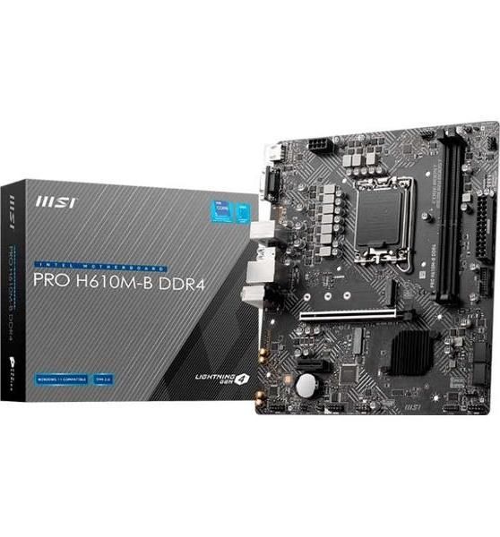 Материнская плата MSI PRO H610M-B (LGA1700, mATX)