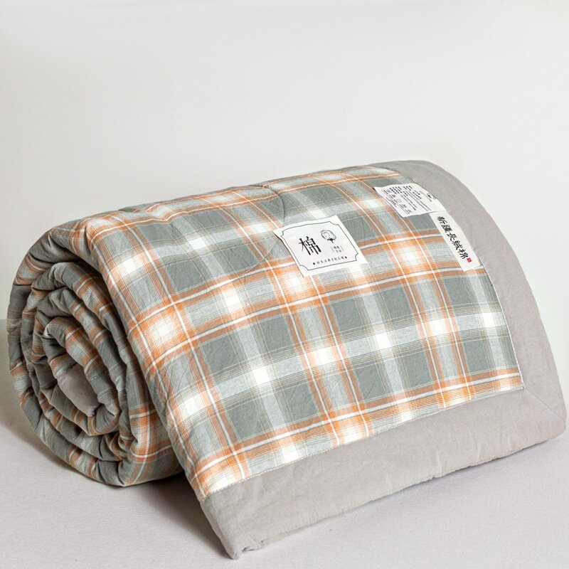 Летнее одеяло хлопокCooling Blanket Light Washable Bedding 150x200cm Простой серый