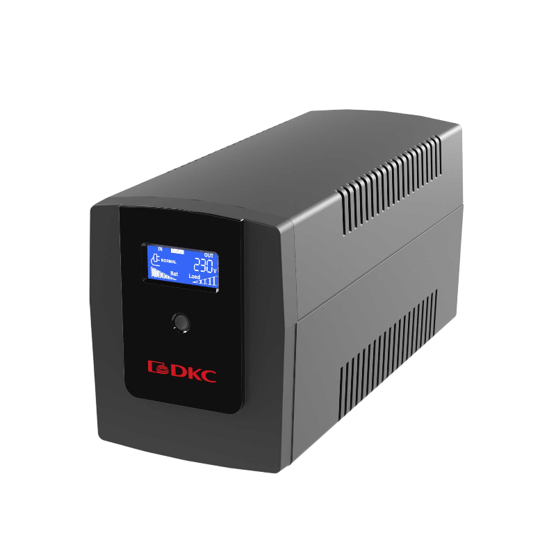 ИБП DKC Info LCD INFOLCD1200I, 1200 ВА, 720 Вт, Line-Interactive, 4 розетки, IEC C13 INFOLCD1200I