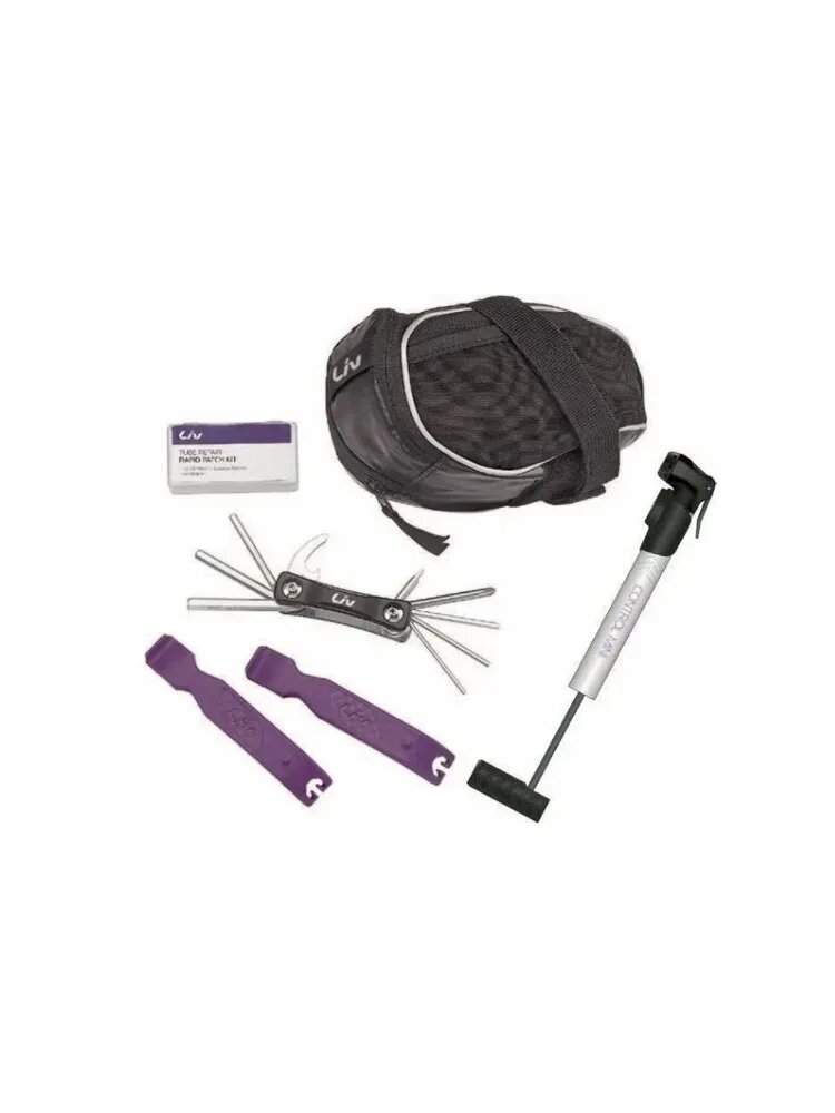 Велоаптечка LIV QUICK FIX COMBO, с мини-насосом
