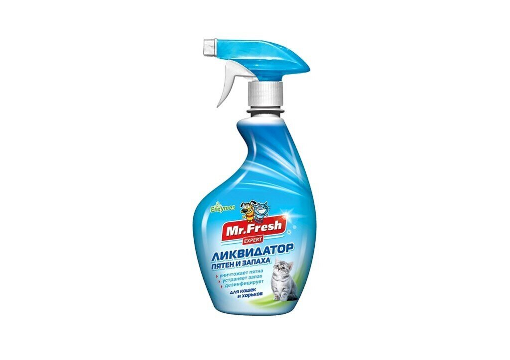 Mr.Fresh Ликвидатор пятен и запаха для собак (спрей) F404 Expert 3в1 500мл