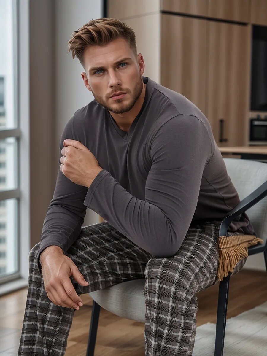 Пижама IHOMELUX, размер 50, серый — фото 1