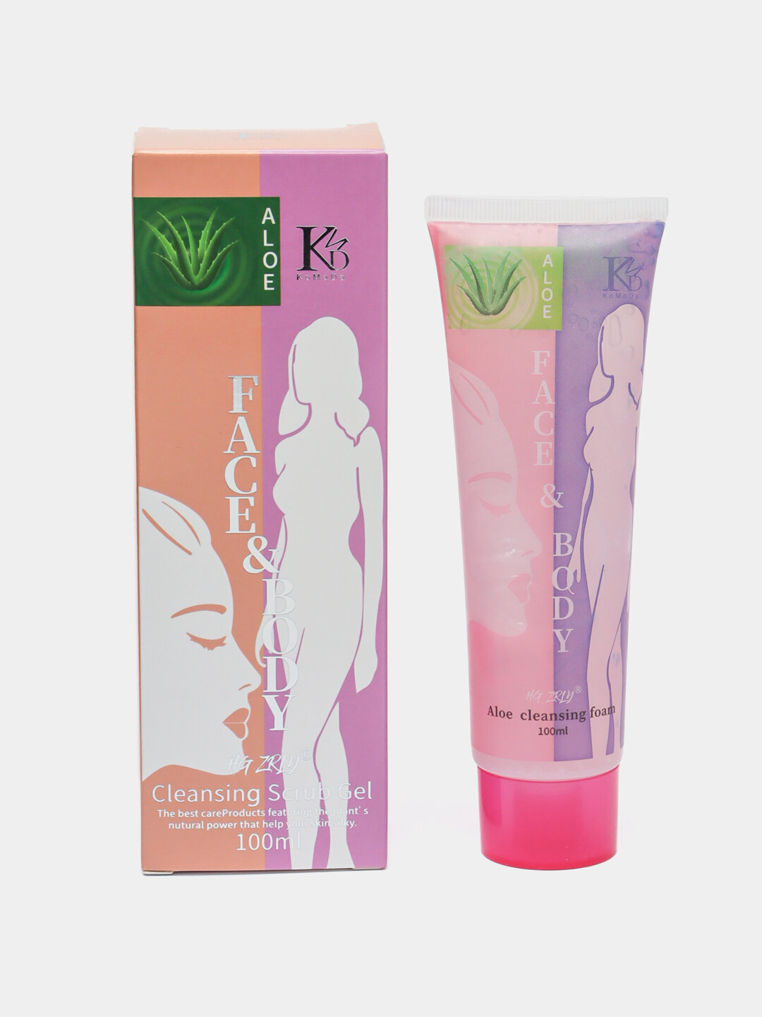 ✨ ZRLY Aloe Face & Body Cleansing Scrub Gel — Скраб-гель с алоэ для лица и тела (100 мл) ✨