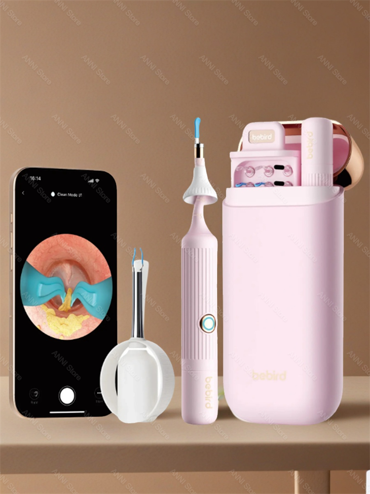 Bebird Умная ушная палочка с камерой Bebird EarSight Plus I35R розовый