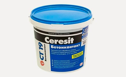Изображение товара Грунт бетонконтакт Церезит / Ceresit СТ 19 морозостойкий 15 кг