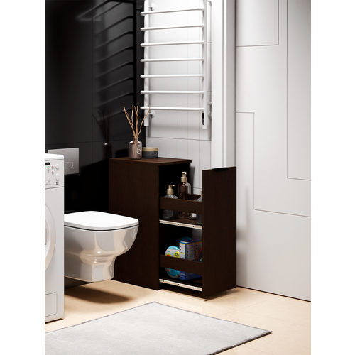 фото Тумба mfmaster vitto-160, лдсп, цвет венге, 1 ящик, с полками 29,5 см x 44,4 см x 75,6 см