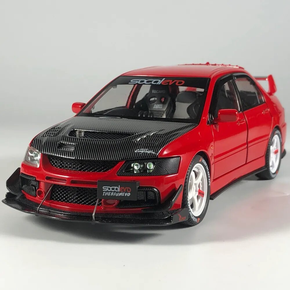 Мицубиси Lancer Evolution Девятое поколениеМодифицированная версия , 1:24 Mitsubishi Lancer Evolution EVO9 Modified version Уличные гонки, Коллекционные предметы, Со звуковыми и световыми эффектами