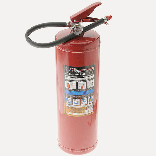 Изображение товара Огнетушитель ОП-5 (з) АВСЕ порошковый ЗПУ алюминий