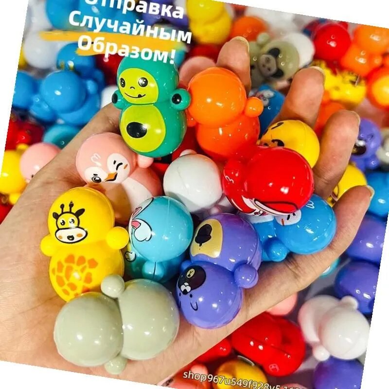 Маленькая игрушка-неваляшка в виде пингвина для детей, развивающая моторику и внимание
