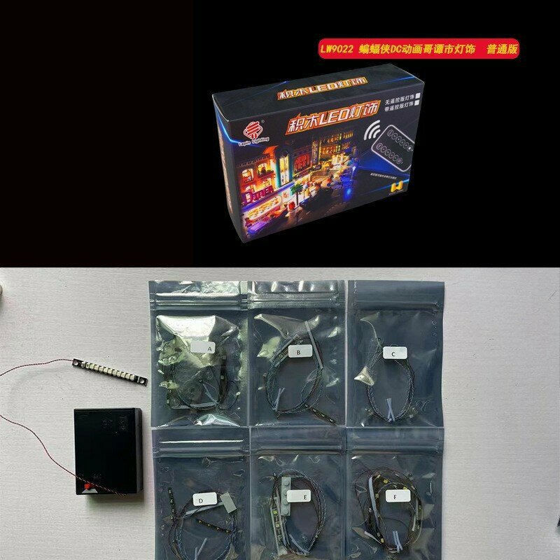 Комплект светодиодной подсветки Бэткейв Готэм-Сити для LEGO 76271, тематическая сборная модель Бэтмена, стандартная
