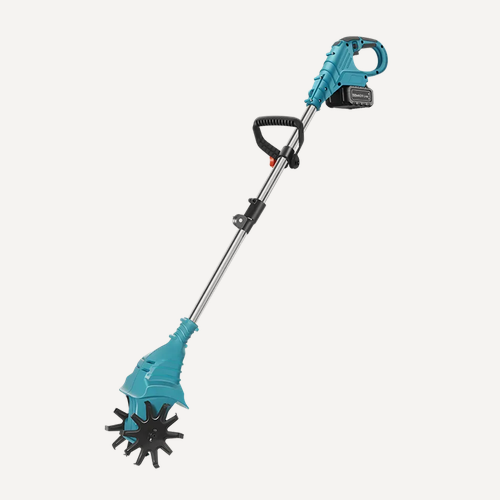 Изображение товара Культиватор аккумуляторный садовый, 2 лезвия / Электротяпка ручная несамоходная