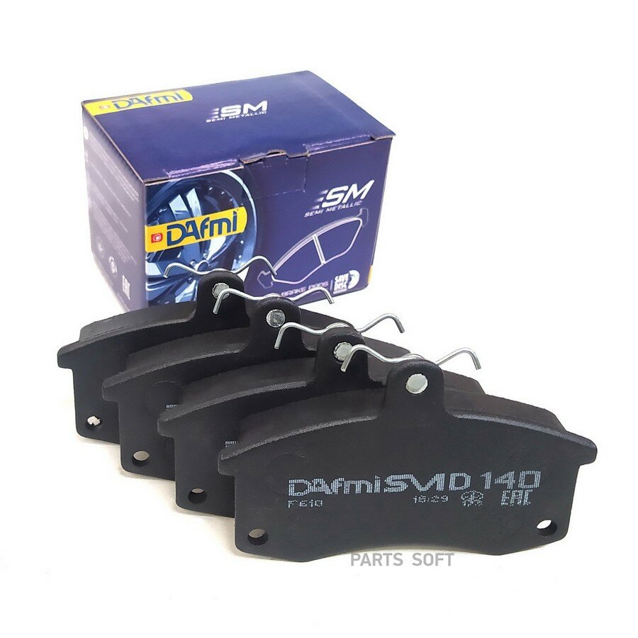Колодки тормозные дисковые передние для а/м ВАЗ 2110 Dafmi DAFMI D140SM | цена за 1 шт