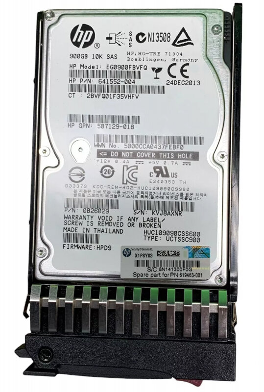 Hewlett-Packard 507129-018 HP 900-GB 6G 10K 2.5 DP SAS HDD