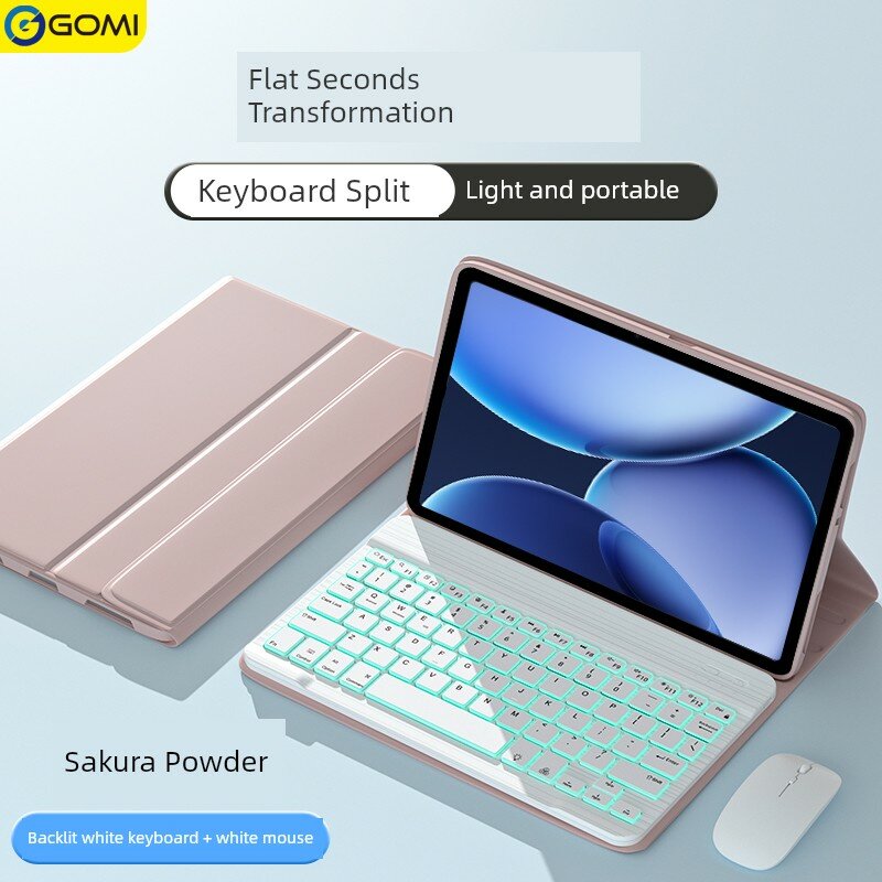 OPPO Pad SE Сакура-розовый с подсветкой белой клавиатурой и мышью - Минималистичный дизайн для выгодного приобретения