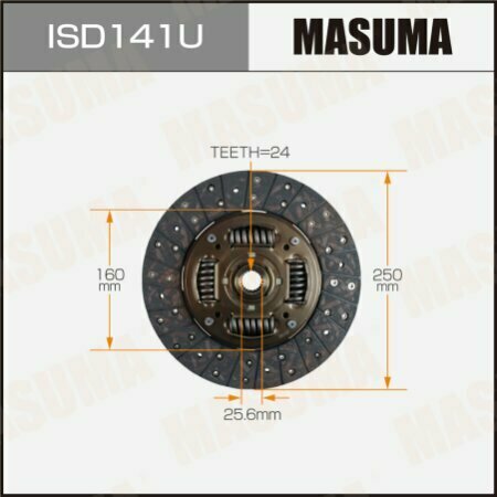 Диск сцепления MASUMA 250*160*24*25.6 (1/5) для ISUZU, NISSAN