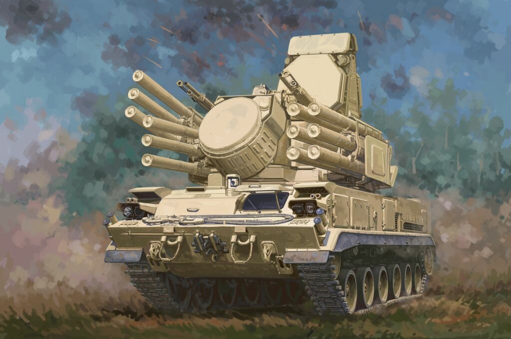 ТР01093 1/35 Зенитно-ракетно пушечный комплекс DB 96K6-S1 (на гусеничном шасси)