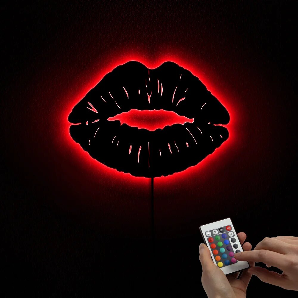 Светодиодное зеркало Hot Lips, акрил