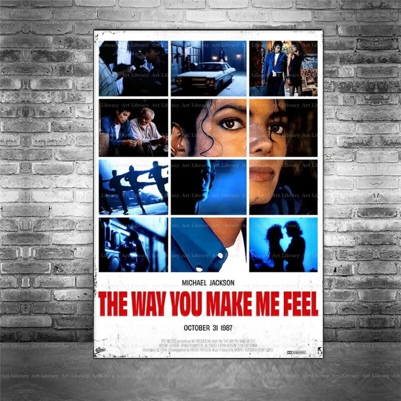 Печать на холсте Майкл Джексон "The Way You Make Me Feel" 40x50см
