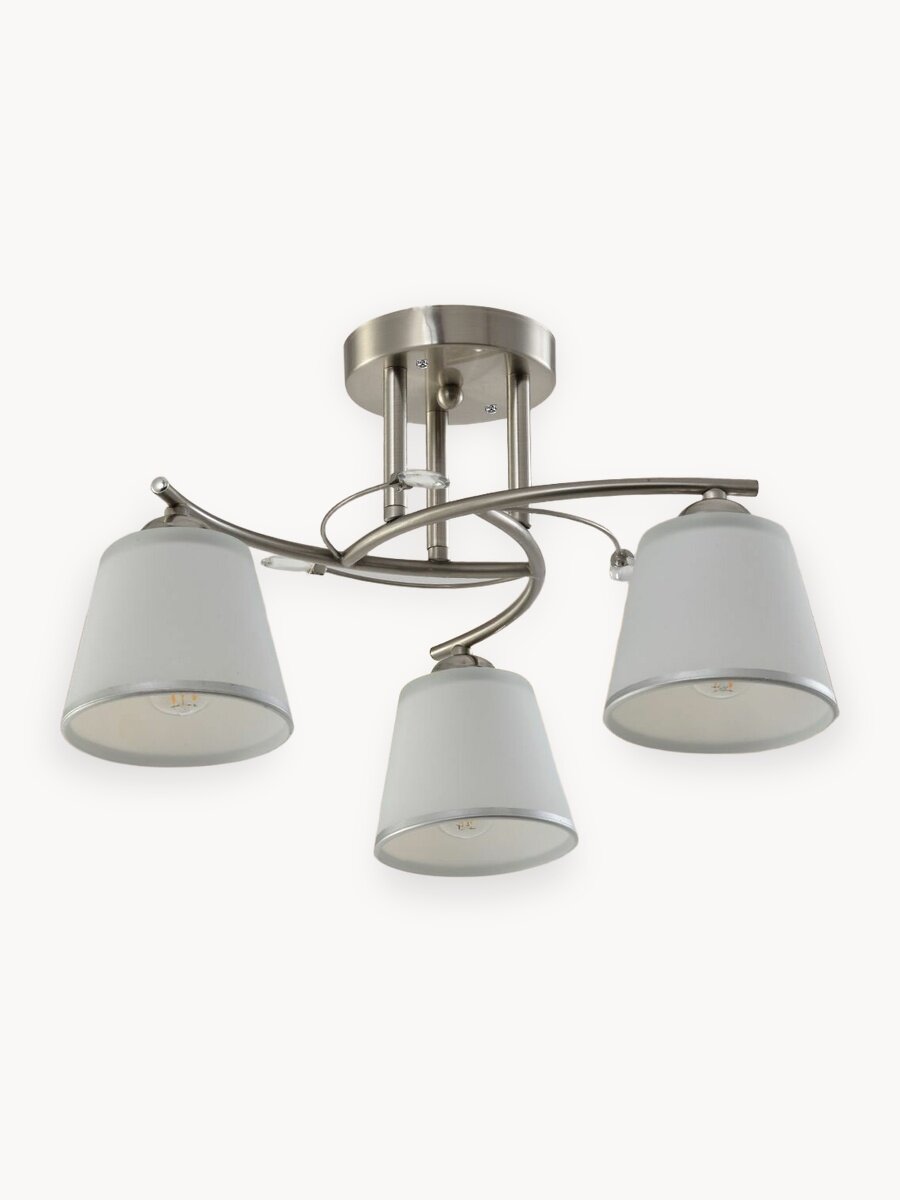 Потолочная люстра Awecon Leila 3, E27, 60Вт, площадь освещения 15м²