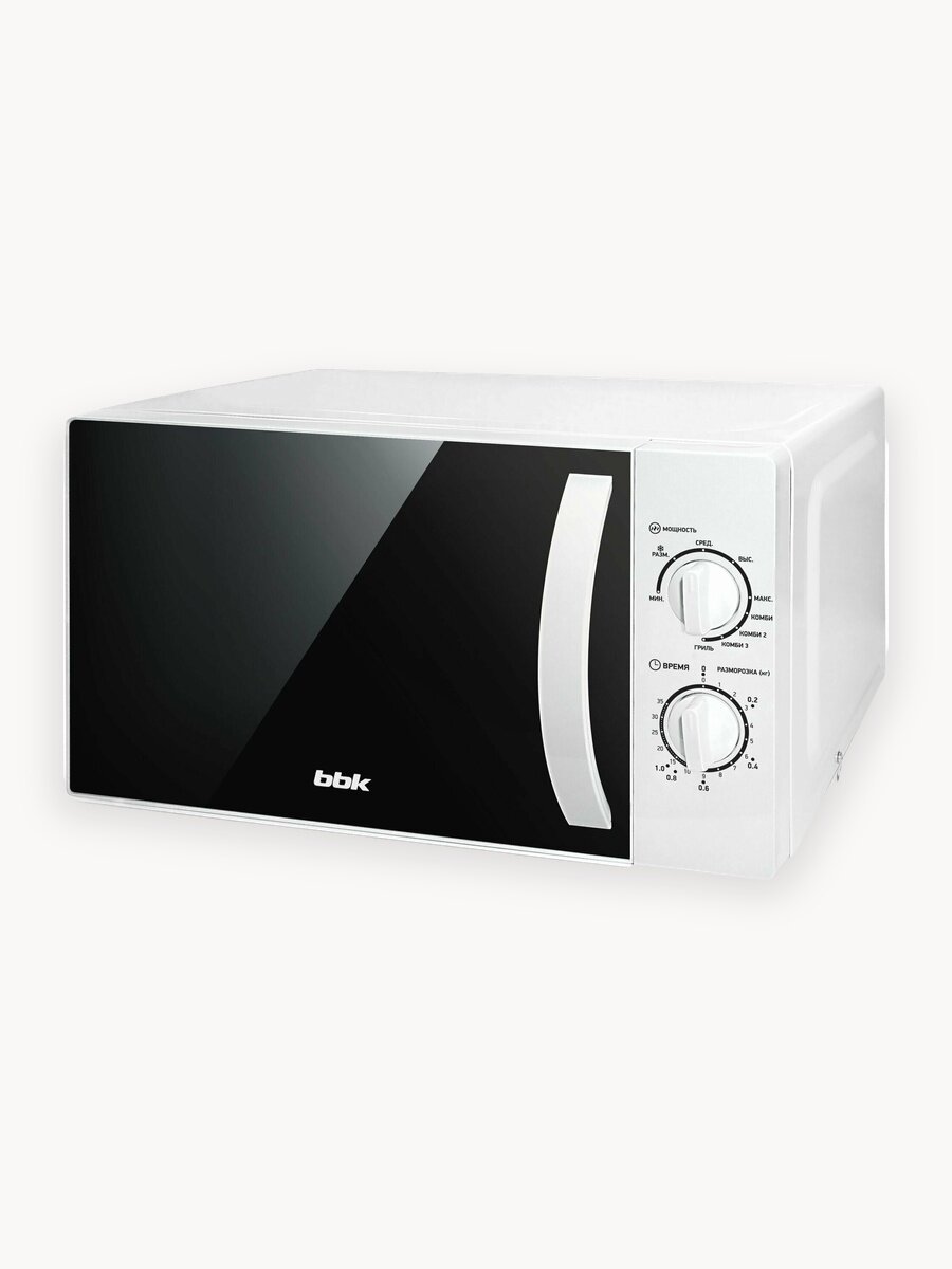 Микроволновая печь с грилем BBK 20MWG-738M/W белый, объем 20 л, мощность 700 Вт