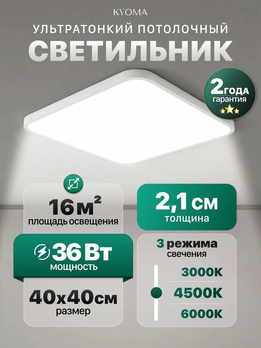 Потолочный светильник, 36 Вт