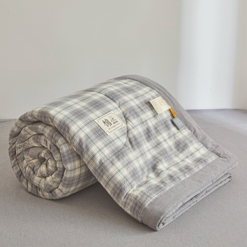 Летнее одеяло хлопокCooling Blanket Light Washable Bedding 150x200cm Серый Рокко