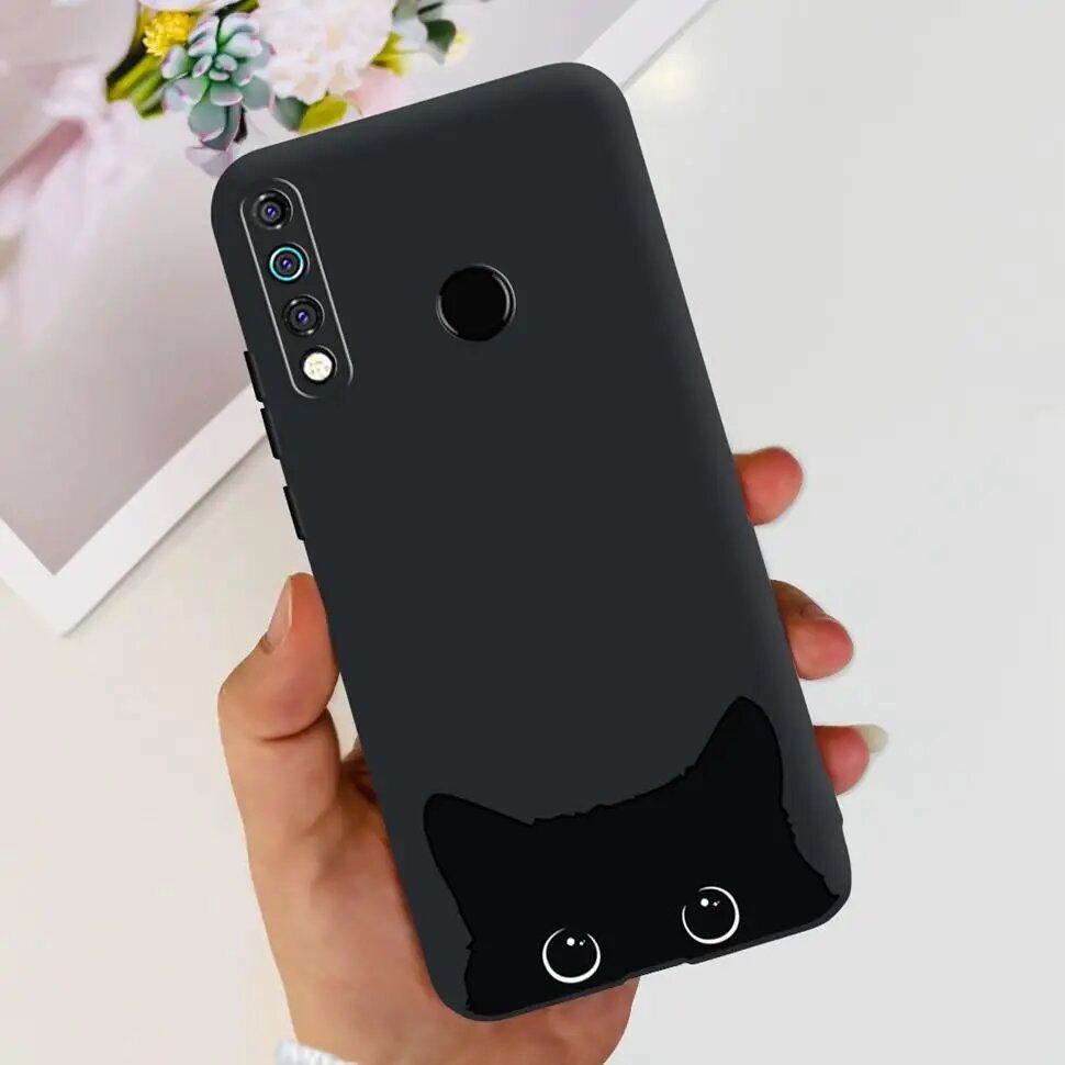 Чехол для Tecno Camon 12 2019, милый окрашенный чехол, мягкие силиконовые чехлы для Черный, 723