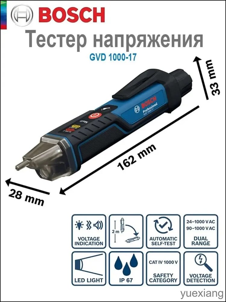 Индикатор пробоя изоляции yuexiang GVD 1000-17 для поиска утечки тока в авто