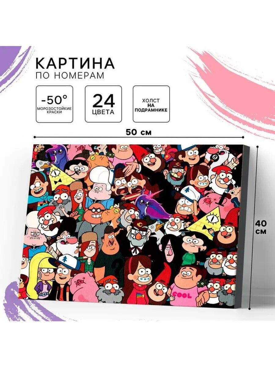 Картина по номерам на подрамнике "Большой мир"