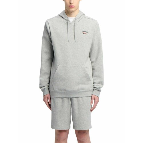 фото Худи спортивное reebok identity small logo, размер xl int, , серый/красный
