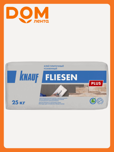 Изображение товара Плиточный клей цементный KNAUF Флизен Плюс 25 кг