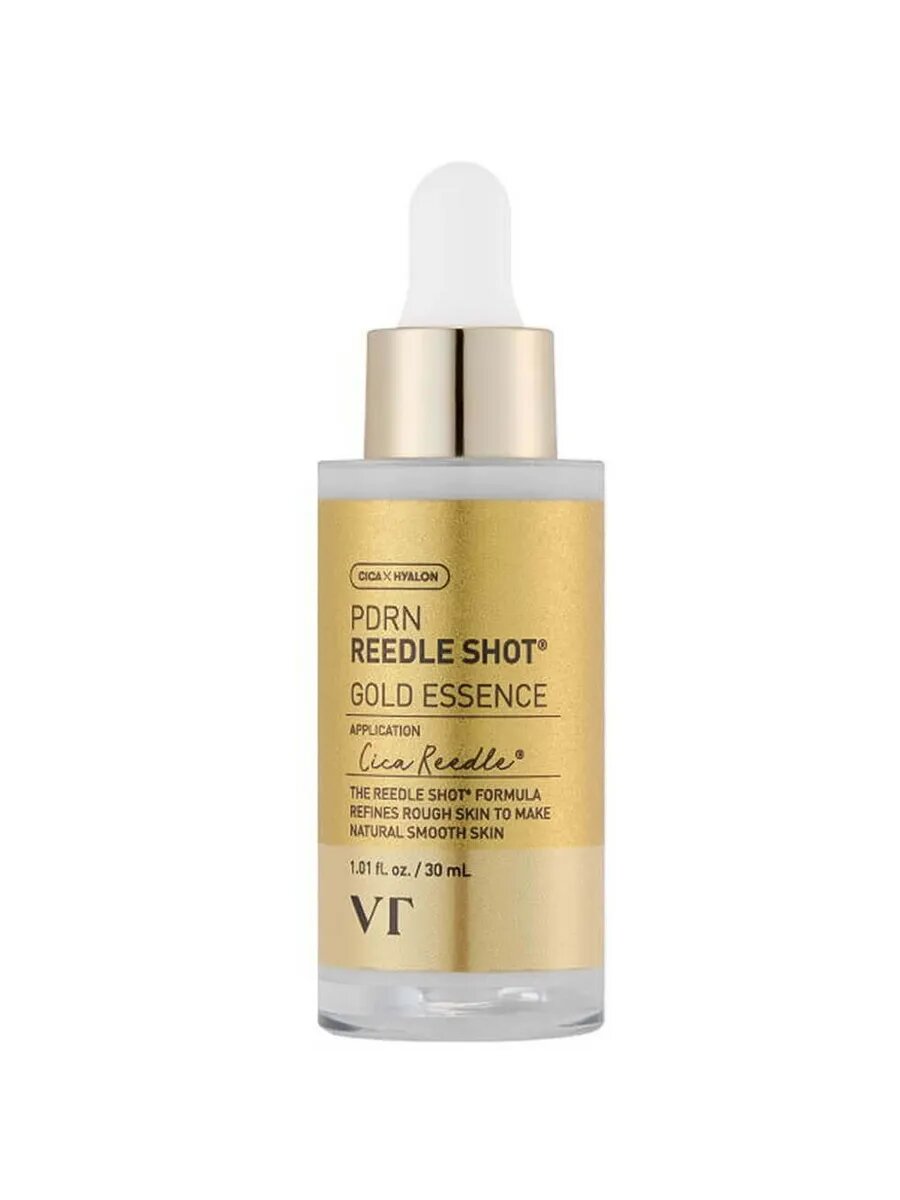VT Cosmetics Омолаживающая эссенция с микроиглами и пдрн PDRN Reedle Shot Gold Essence 30 мл.
