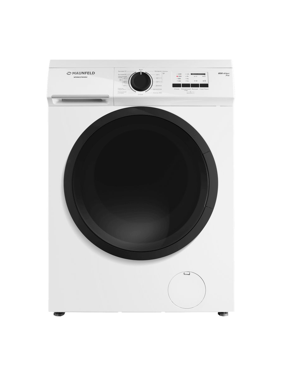 Стиральная машина Maunfeld MFWM127WH052 кл: A+++ фронтальная, макс. загрузка:7кг белый
