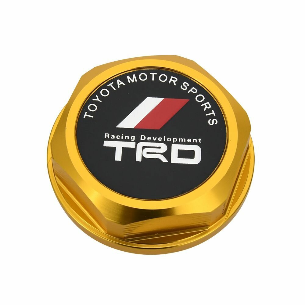JDM Крышка маслозаливной горловины для Тойота авто, алюминиевые золотой Toyota TRD