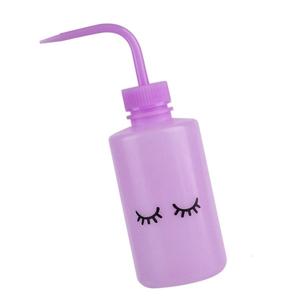 Бутылка для очищения ресниц с изогнутым носиком, Фиолетовый - 250ml