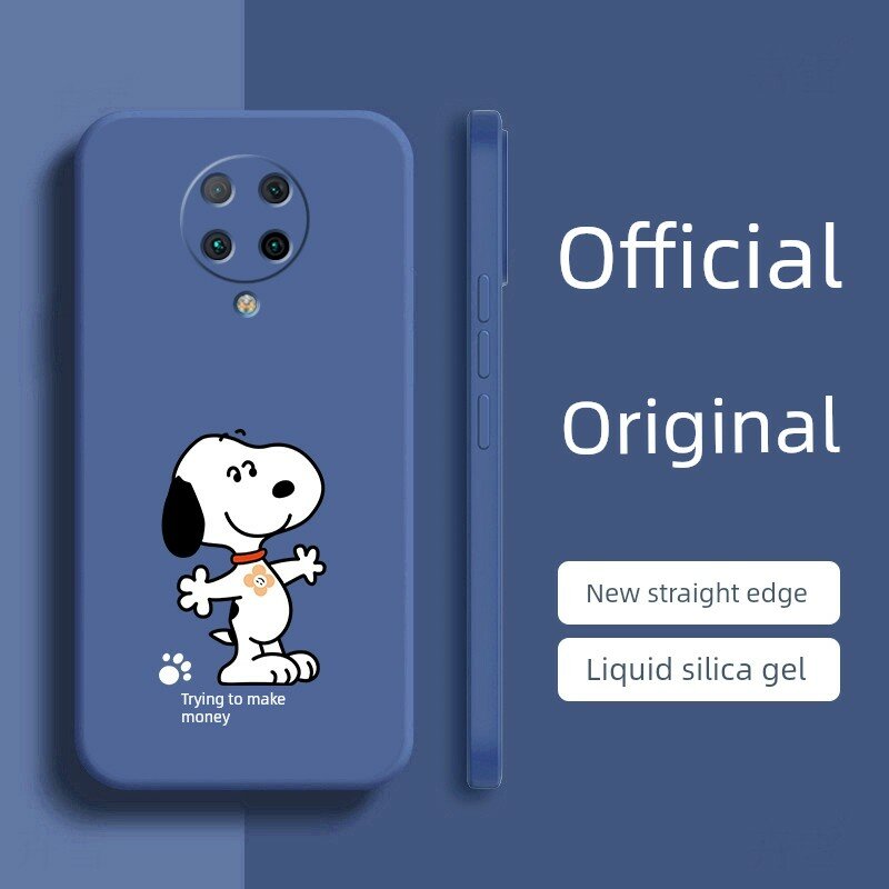 Силиконовый чехол для телефона Redmi K30 Zunzhi Memorial Edition с полным покрытием, узор «Заработок», синий цвет