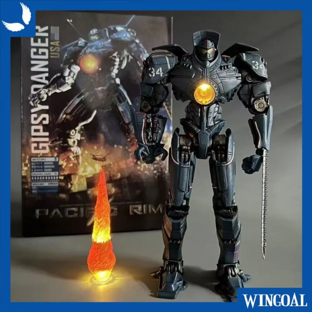 Фигурка Тихоокеанский рубеж Бродяга со светом / Pacific Rim NECA Gipsy Danger with Light для болельщиков 20 см