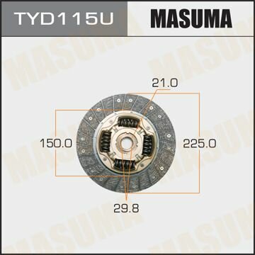 Диск сцепления TOYOTA CALDINA MASUMA TYD115U
