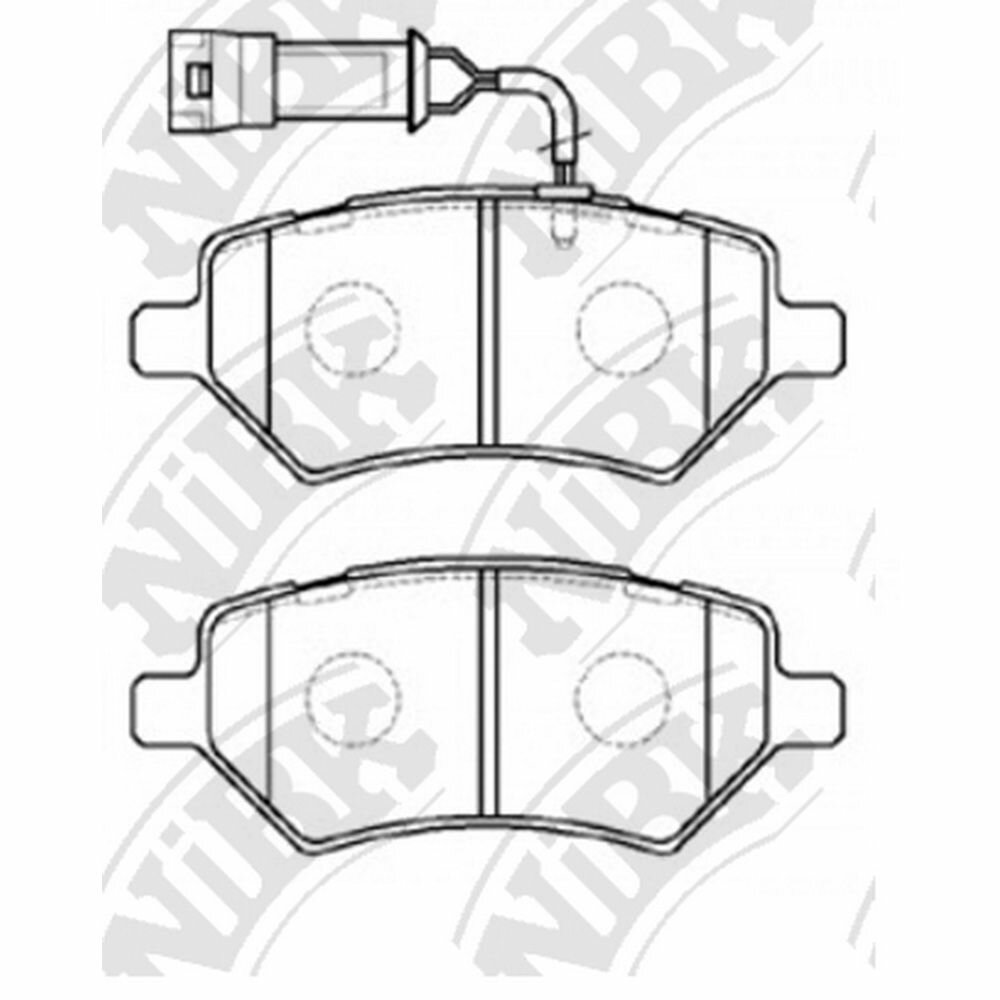 Колодки передние CHERY Amulet Tiggo NIBK PN0838W