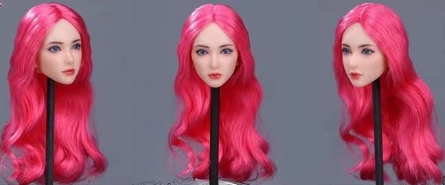 Голова 1/6 для кукол, розовый цвет, скульпт BM003, Color: B