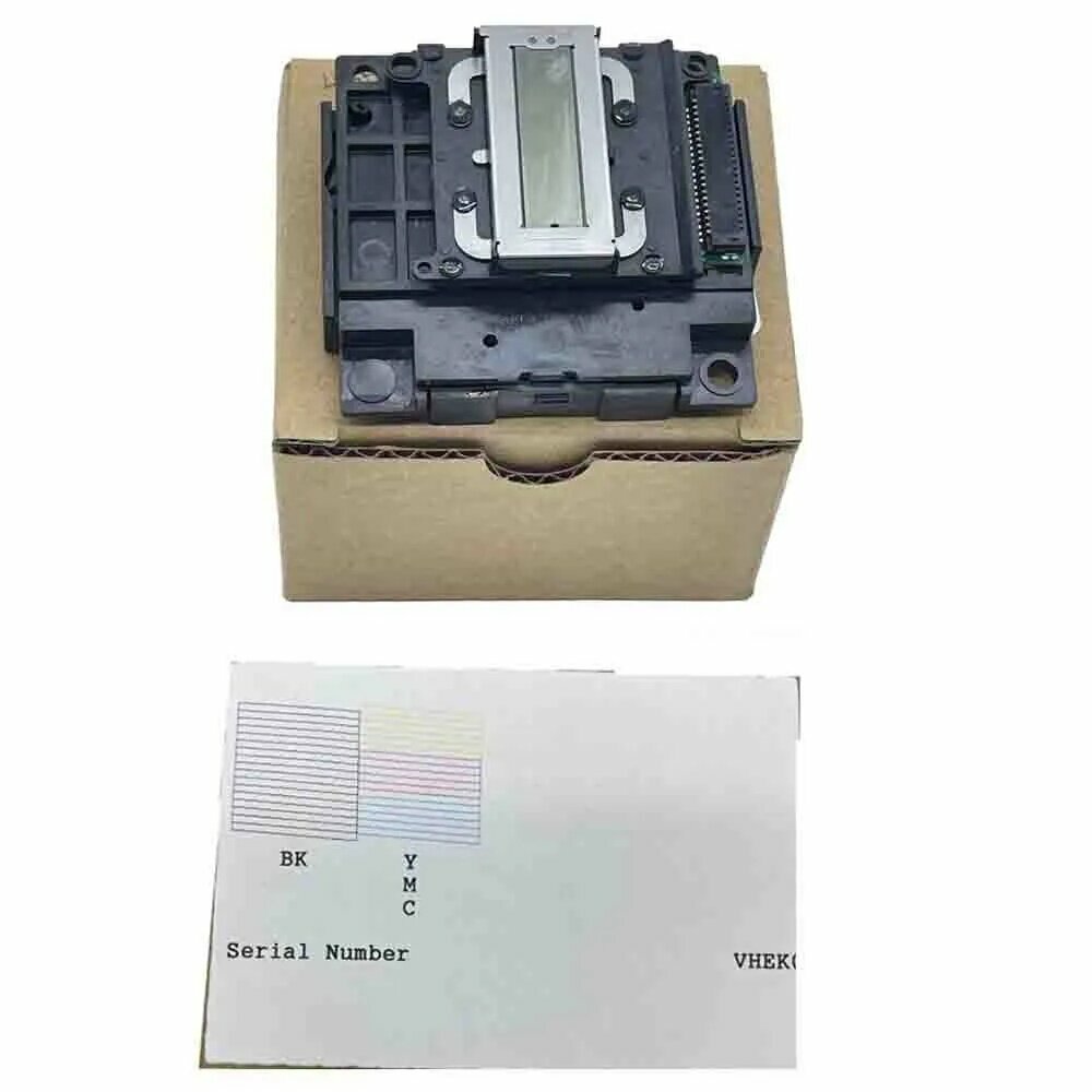 ISSCX Печатающая головка печатающей головки для Подходит для Epson EcoTank L3218 L3251 L3219 L3258 L3256 L3253 L3255 l3250, совместимый, Белый (white), 1 шт