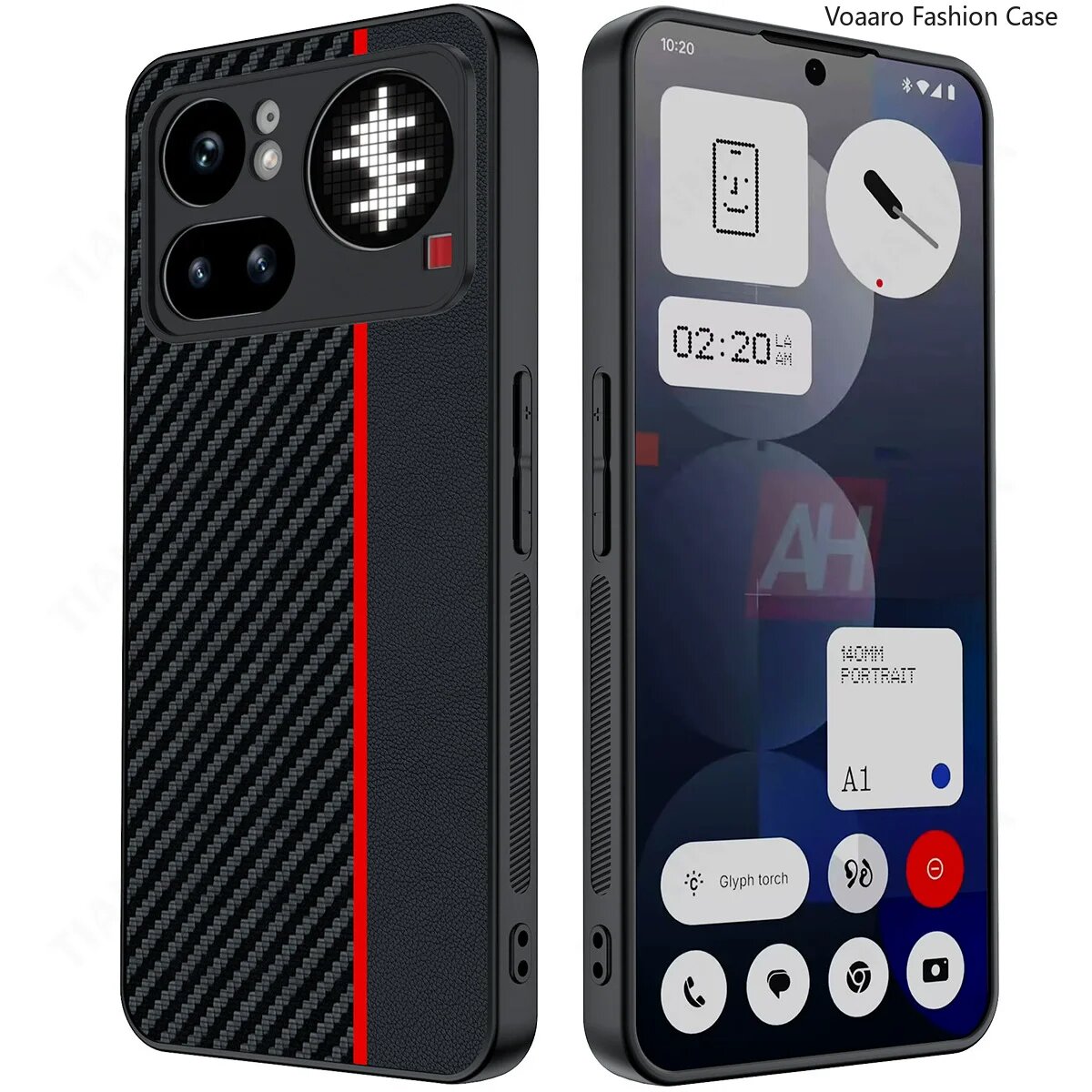 Чехол для Nothing Phone 4A Pro, чехол для Nothing Phone 4A, Черный, Красный, Nothing Phone 4A Pro