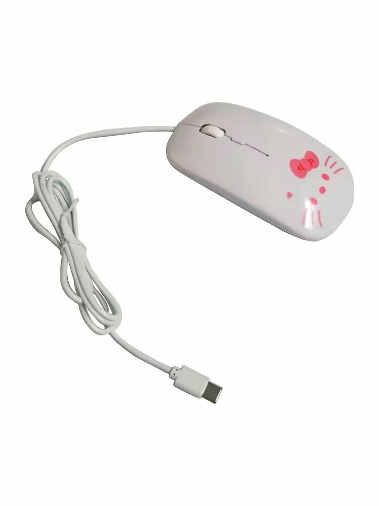 Игровая мышь, белый, Игрушка для кошек в виде мыши, интерактивная забава для активных игр и тренировки охотничьих