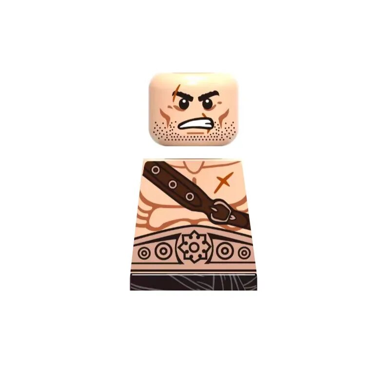 Фигурка LEGO: Воин с татуировками, Коричневый RZ373