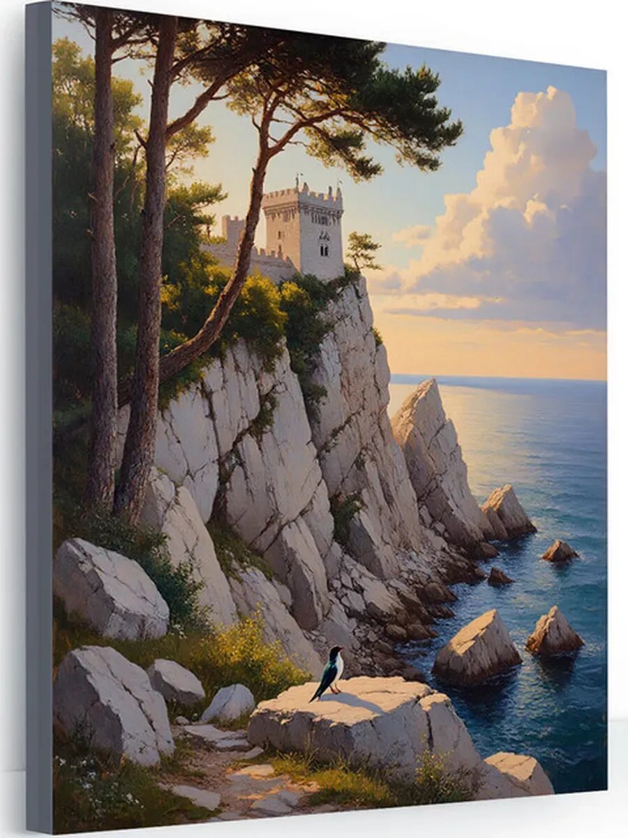 Картина на стену для интерьера "Горный пейзаж", на подрамнике, 40 x 50 см