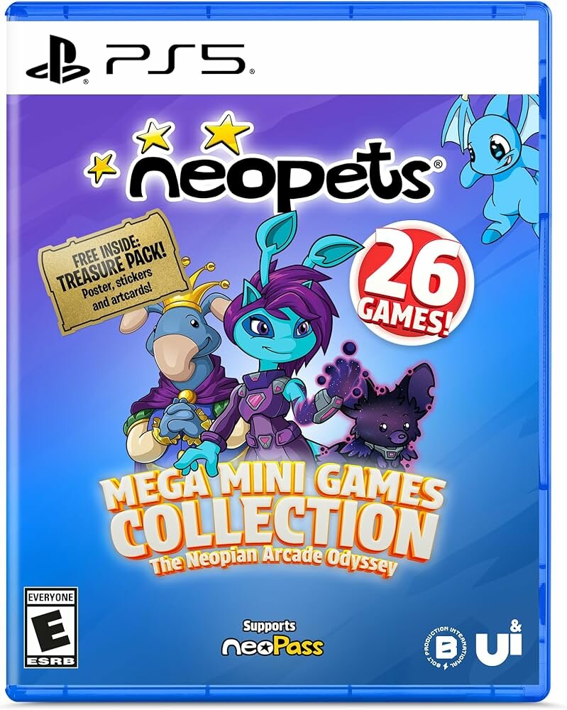 Игра Neopets - Mega Mini Games Collection - The Neopian Arcade Odyssey для PS5, английская версия