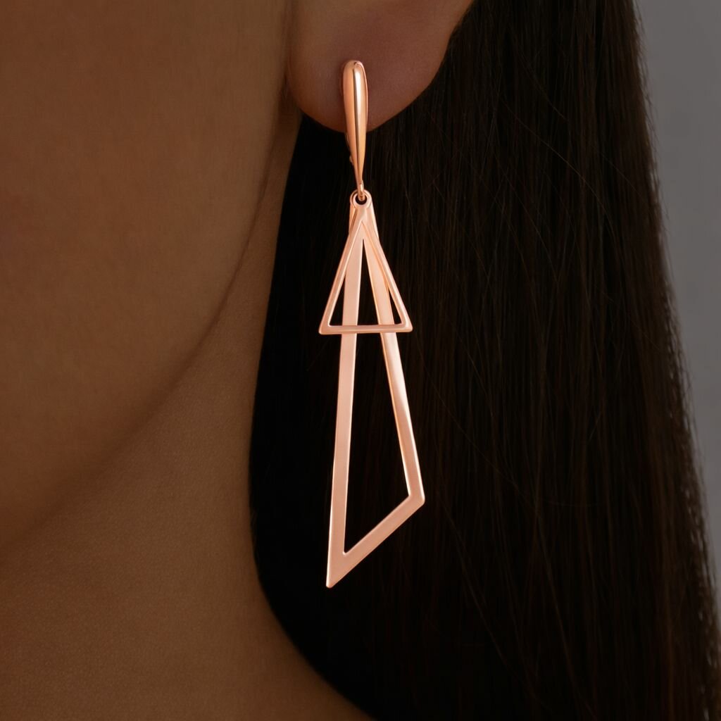 Серьги JULE, 925 проба, золочение