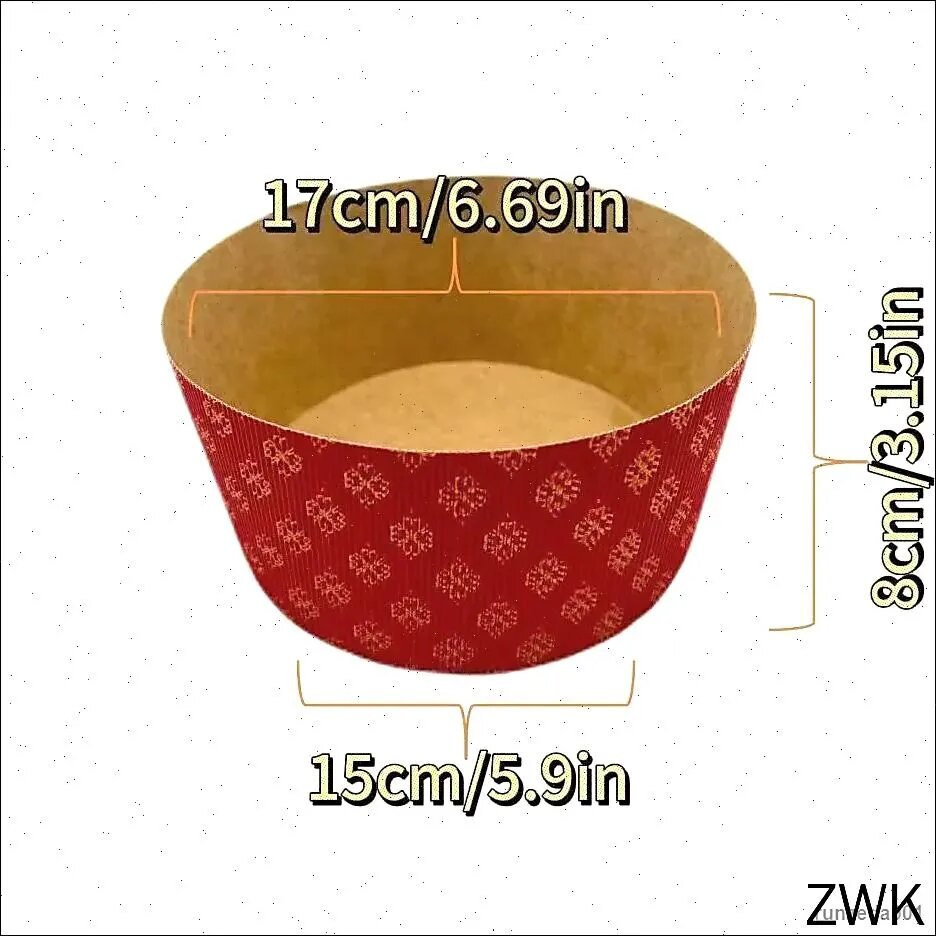 Форма для выпечки, Круглая, 15 см, 10 шт